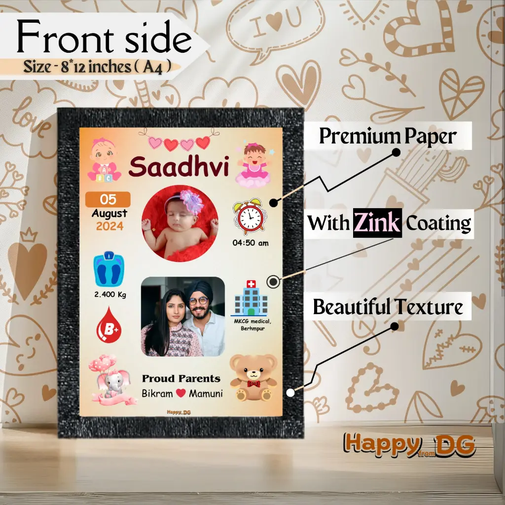 Baby born Photo Frame