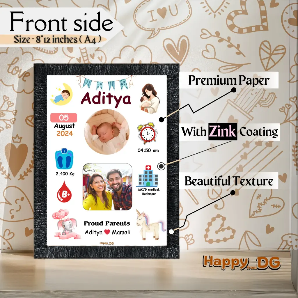 Baby born Photo Frame
