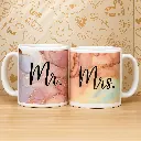 Elegant Mr. & Mrs. Ceramic Mug Set – Perfect for Couples, 2 piece