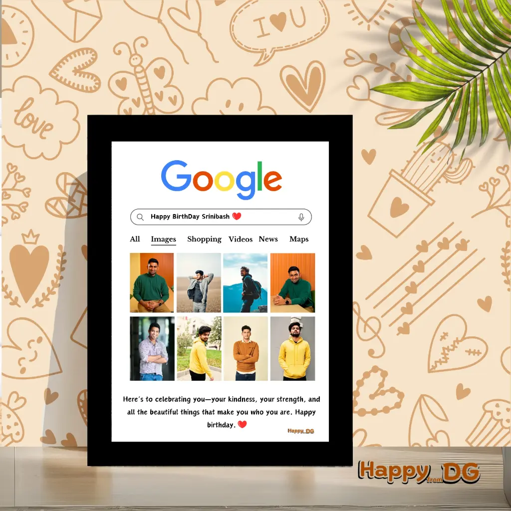 Personalized Google Search Frame Gift