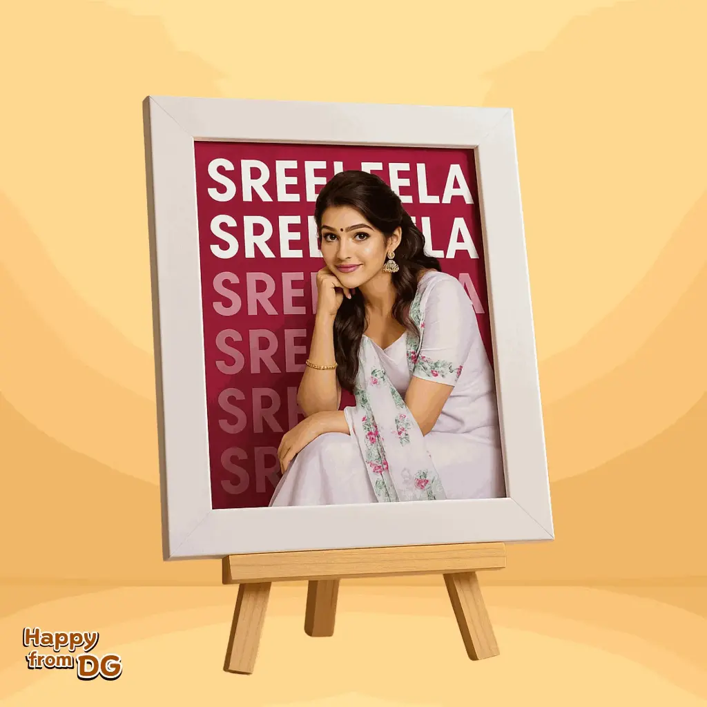 Custom Wooden Frame with Easel