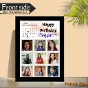 Happy Birthday Custom Photo Frame – Add Name, Date & Picture