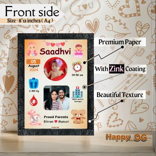 Baby born Photo Frame