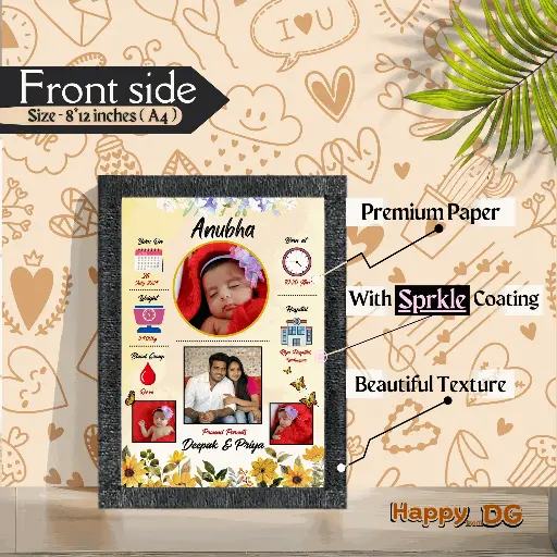 Baby born Photo Frame