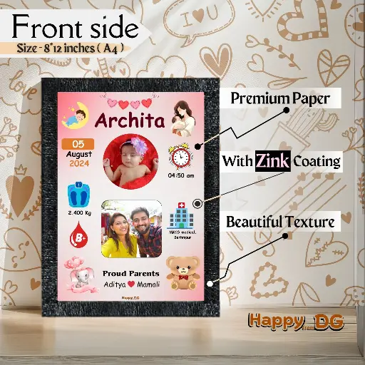 Baby born Photo Frame