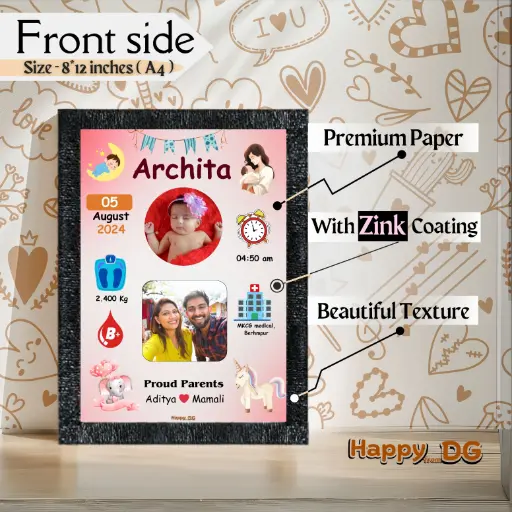 Baby born Photo Frame