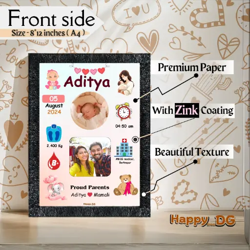 Baby born Photo Frame