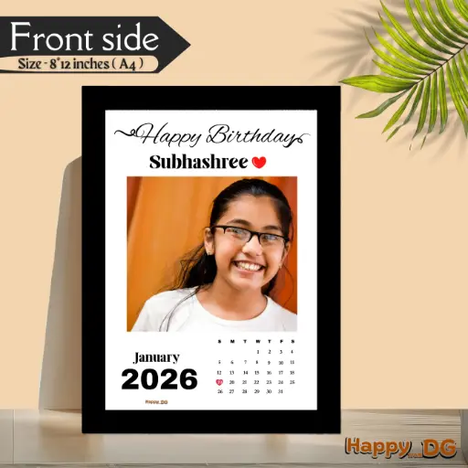 [b-5] Personalized Birthday Photo Frame – Custom Name, Date & Picture 🎁