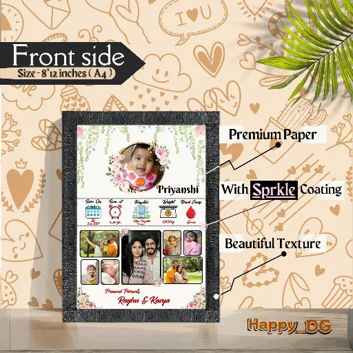 Baby born Photo Frame