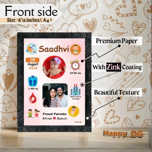 Baby born Photo Frame