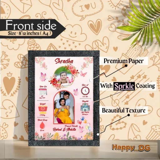 Baby born Photo Frame