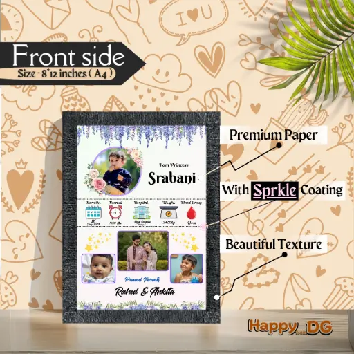 Baby born Photo Frame