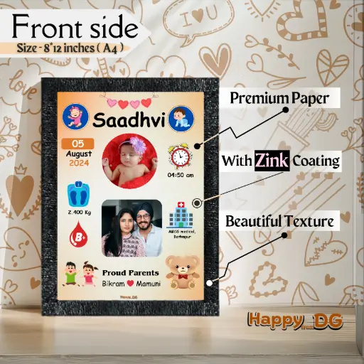Baby born Photo Frame